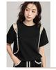 2025 Summer Trendy Sporty Slim Two-Piece Set: Short-Sleeve Top & Wide-Leg Pants