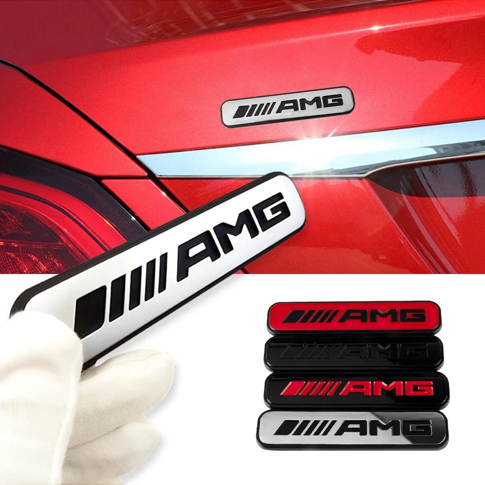 C200 E200 Pour Mercedes Benz 3D ABS Style de Voiture Carrosserie Coffre Arrière Emblème AMG Autocollant Décor pour Mercedes Benz Classe A E C G M R S Sm