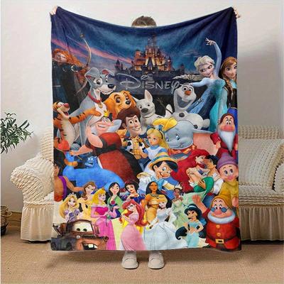 1pc, Disney Characters Home Decor: Cozy Blanket for Bedroom, Living Room, Travel, Camping, Car