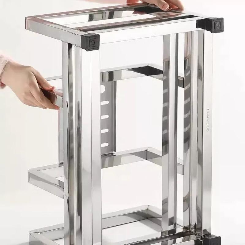 Stainless Steel Chopping Board Rack with Knife Holder