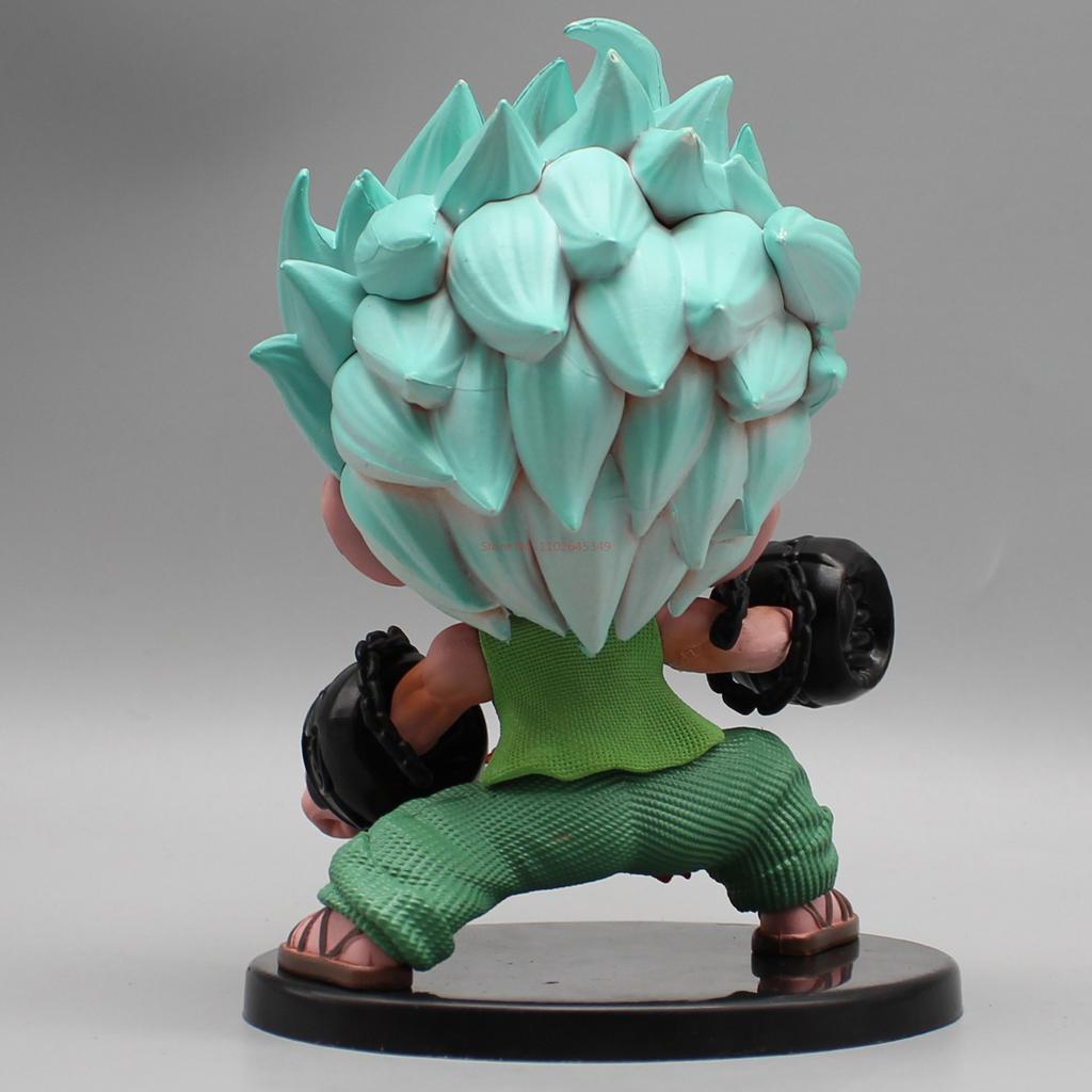 Anime Roronoa Zoro Fighting Figure Prison Cartoon Q Version Model Doll Around Kid Toy Gift