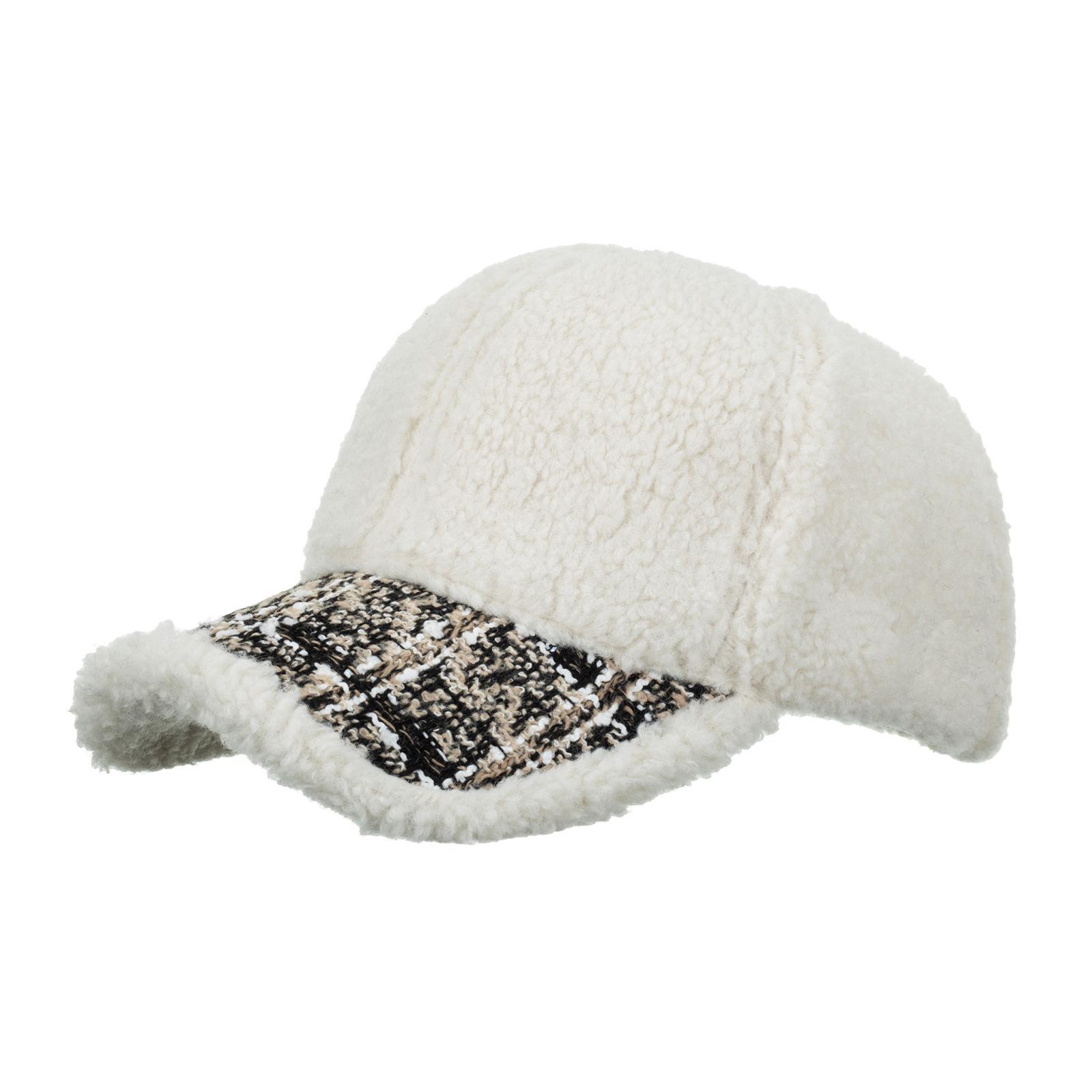 

Осенне-зимние новые бейсболки мужские и женские плюшевые утепленные шапки из овечьей шерсти