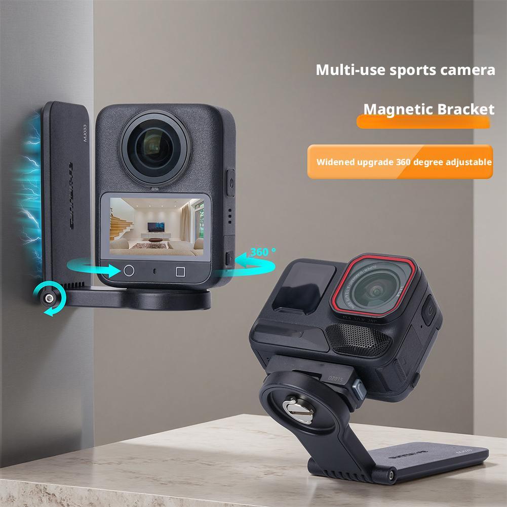 Magnetic Mount Base For OSMO 360 Multi-Purpose Magnetic Action Camera Mount 360 ° Adjustment Desktop Stand For Insta360 GO Ultra