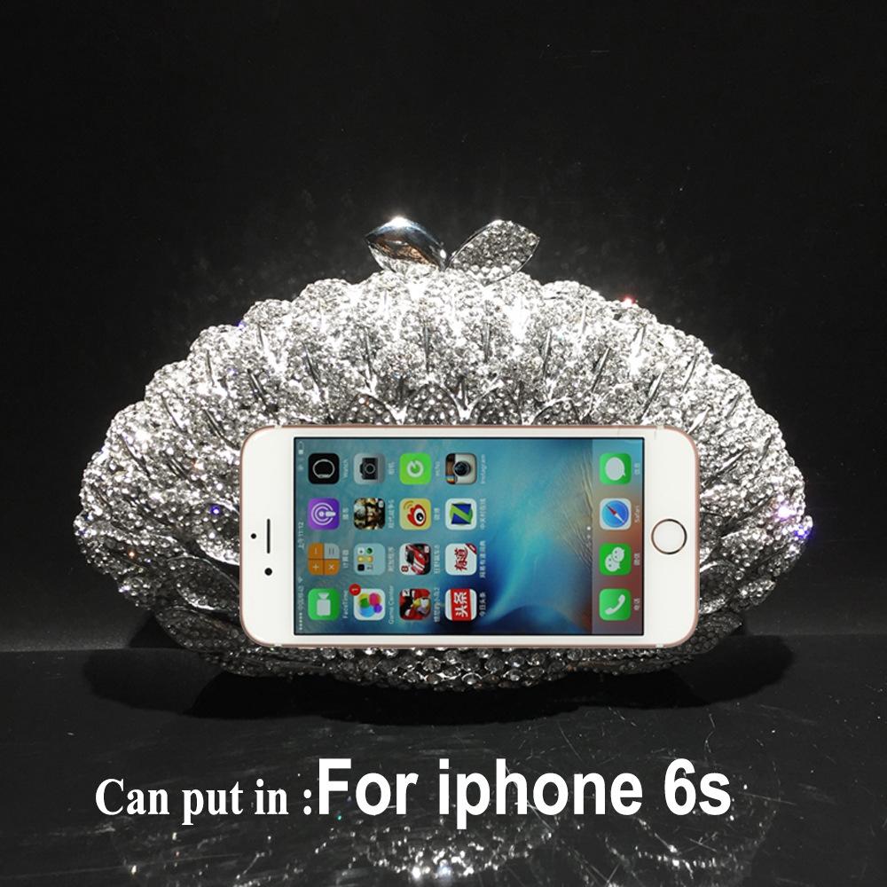 Woman Crystals Dinner Party Evening Clutch Bags Gems Handbag Diamond Evening Bag Wedding Bridal Purse Gala Banquet Purses