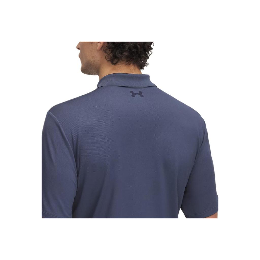 Under Armour Comfortable Stylish Minimalist Versatile Short Sleeve Polo Shirt Men tops Navy-Blue 1377374-044