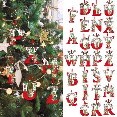 26 Letter Christmas Tree Hanging Personalized Christmas Letter Decoration