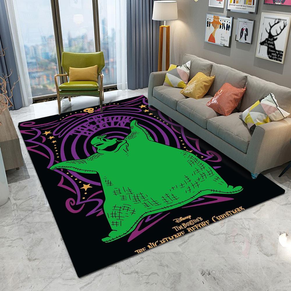 Disney The Nightmare Before Christmas Area Rug Non-Slip Bedroom Kitchen Bathroom Entracne Rug Living Room Washable Carpet