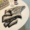 Small square scarf female French ethnic style retro versatile summer sunscreen silk scarf ins seaside beach sunshade shawl headscarf
