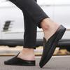 Sommer Leder Herren Halbschuhe Hausschuhe Loafer Slides Atmungsaktive Mules für Mann Outdoor Leichte Freizeit Halbschuhe 2026