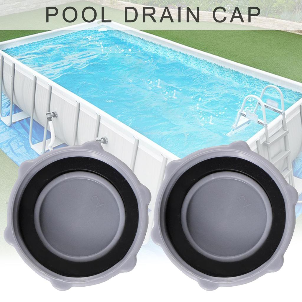 2 szt. Wytrzymałe ABS Korki Zaworów Odpływowych Korek Odpływowy do Basenu Zamienne Korki Zaworów dla P6H1158ASS16 Akcesoria do Basenu