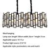 New LED Crystal Chandelier Lamp Luxury Black Lustre Kitchen Island Chandeliers Living Room Dining Home Ceiling Lighting Fixtures
