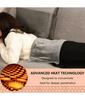 USB 5V Electric Heating Pad for Cramps & Back Pain Relief,Heat Pad with 59 INCH Cable,Mini Heated Blanket,19.6*11.8 INCH,Grey