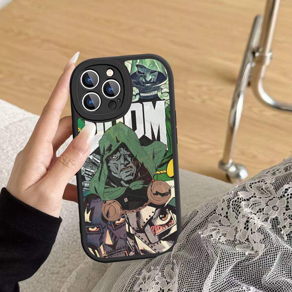 Underground Hip Hop M-MF-DOOM For IPhone 16 15 14 16E 13 12 11 Pro Max Plus Phone Leather Case