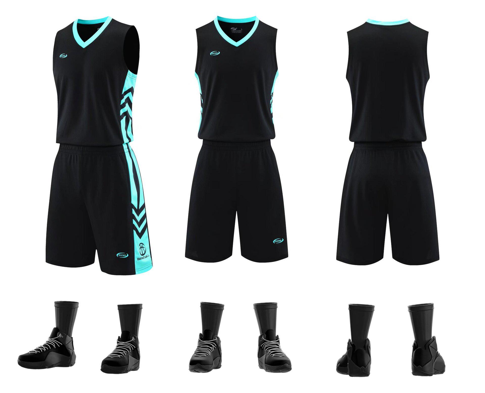 

Custom Team Basketball Jerseys for College Students and Adults - Printed Numbers 5XL чёрный