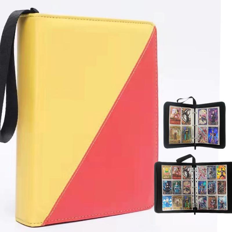 Pokémon Cartoon PU Game Card Collection Book with 4-Grid and 9-Grid Layouts