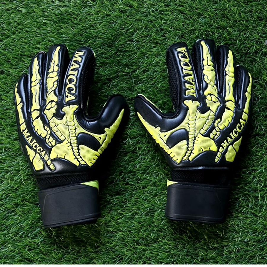 Adult Child Soccer Professional Goalkeeper Gloves Thicken Latex Soft Football Goalie Goal Keeper Glove 5 Finger Save Protection