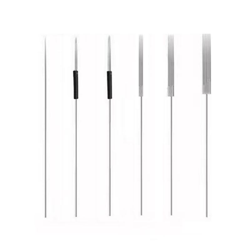 

Иглы для аппарата для полуперманентного макияжа: Татуаж бровей и губ (Одиночный, Круглый 3 и 5), Микроблейдинг с маленькими/большими колпачками для игл Single Needle 0.35mm x 50