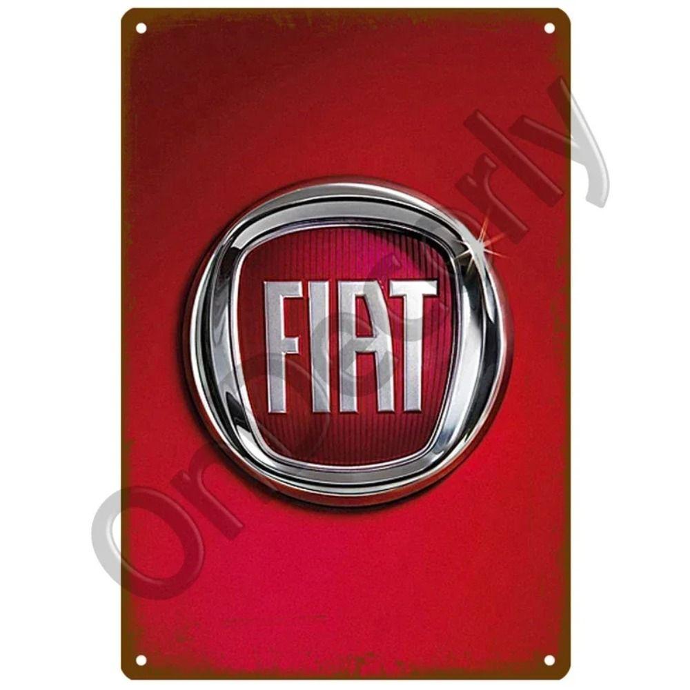 FIAT Garage Bar Metal Sign, Auto Brand Wall Decor 20x30cm