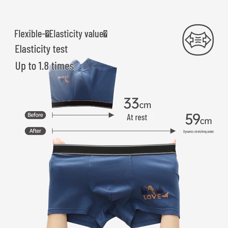Fenteng Men's 2025 New Pure Cotton Boxer Briefs
