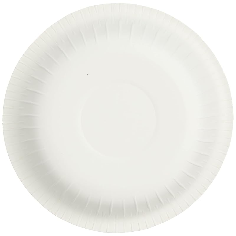 Yamato Bussan Disposable Paper Plates, Commercial Use, 15cm, 50 Pieces