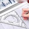 Triangle Ruler Measurement Tool Isosceles Triangle Hand-drawn Triangle Board Professional Square Protractor Woodworking Tools