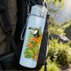1PC Tropical Leopard Pattern 750ml Color Plastic Sports Water Bottle Leakproof Flip Straw Lid Suitable for Sports Office Home Use