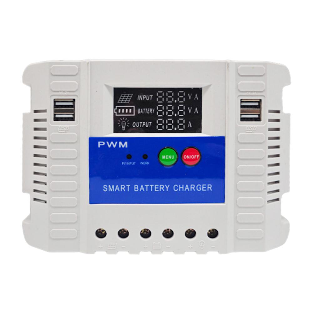 12V 24V Solar Charge Controller Solar Power Controller LED Display Solar Controller for Home and Outdoor Energy Solution