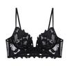 "Sexy Deep V Embroidered Lace Push-Up Lingerie Set for Enhanced Curves"