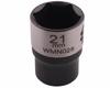 Hexagonal Socket 1/2". 21 . CrV50BV30. DIN 3124. Waryński