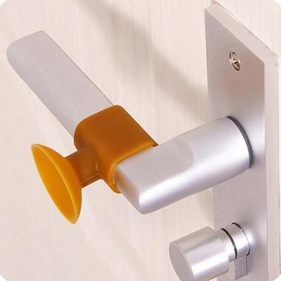 Creative Door Handle Protective Crash Pad Lock Wall Silencer Anti-Collision Sucker