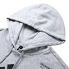 Adidas Back Letter Print Casual Hoodie Men Tops Grey IS7104