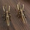 Brass Grasshopper Creative Office Tea Table Tea Set Small Tea Pet Desktop Pure Copper Ornament Metal Handicraft Small Copper Ware