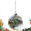 Hummingbird Christmas Ball Ornament 3D Clear Artificial Home Decor Ird Christmas Tree Ornaments For Holiday Birthday Party