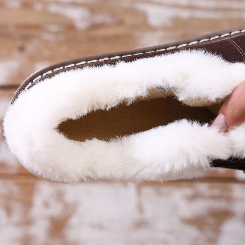 Women's Winter Low-Cut Snow Boots - Plus-Size, Fleece-Lined, Lace-Up, Warm