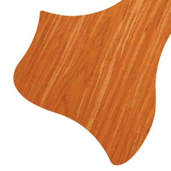 Gitarren-Schlagbrett Selbstklebend Kratzfest Ersatz Nussbaumholzmaserung Wasserförmig Akustikgitarren-Schutz Kratzschutzplatte für Gitarristen