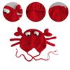 Knitted Hat Crab Claw for Girls Y2K-GIRL Hat Crocheted Claw Slouchy Designs
