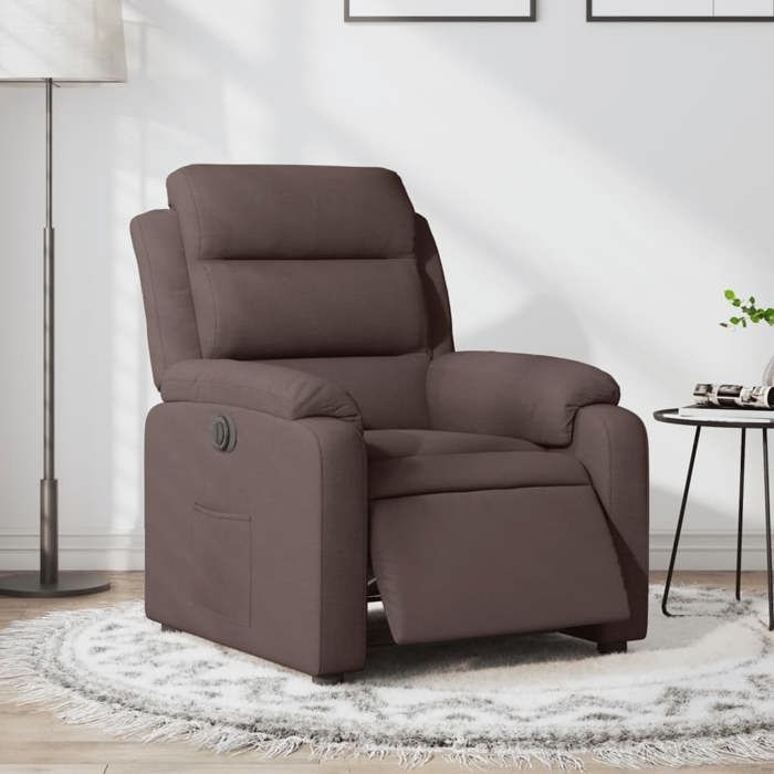 VidaXL Fauteuil Inclinable Électrique, Chaise de Relaxation avec Dossier, Siège avec Accoudoirs, Fauteuil TV de Salle de 3204961