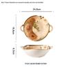 Jasmine 8-Inch Double-Ear Ceramic Bowl – Japanese Style Soup, Salad, or Fruit Bowl with Creative Underglaze Design