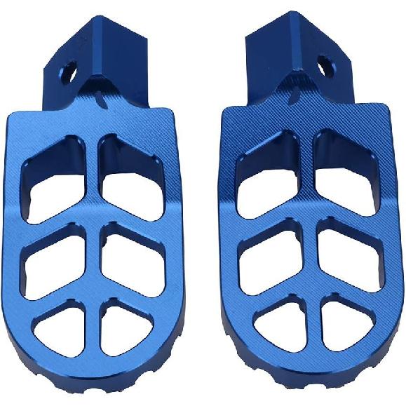 AnXin Motorcycle Foot Pegs Footpeg Pedals FootRest for PW50 1981- PW80 1983-2006 Pit Dirt Bike Blue