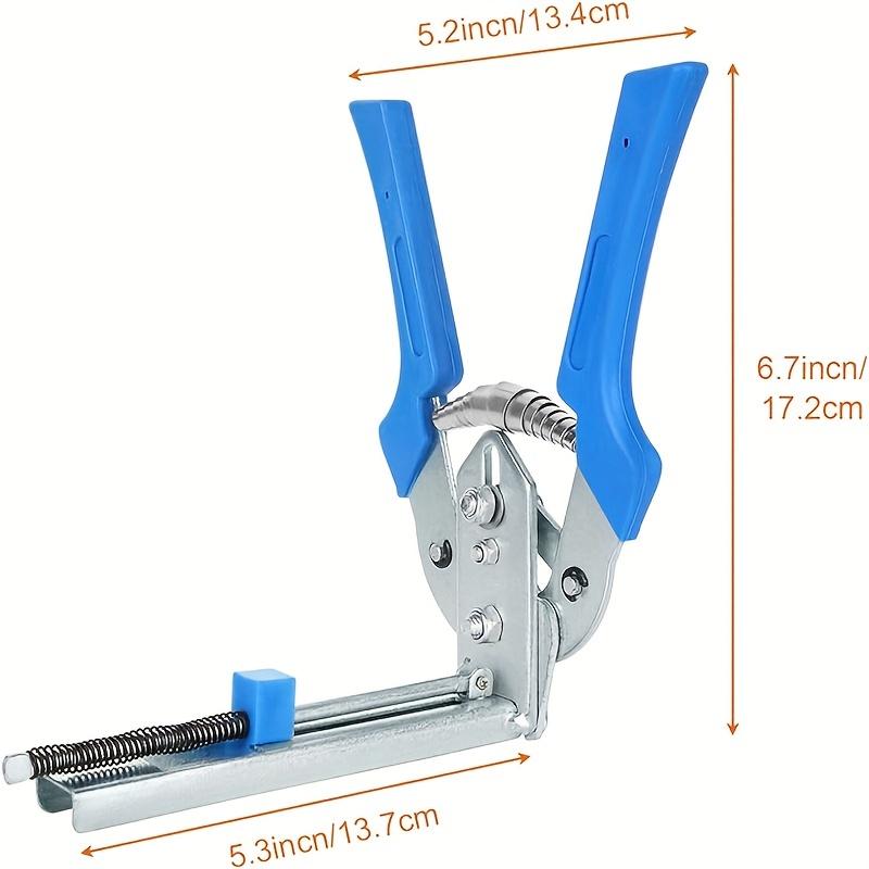 Set clește greu pentru coteț de porci cu cuie tip M Kit de scule multifuncțional pentru cuști de animale Include 600 de clipsuri pentru garduri, tapițerie și instalarea cuștilor de sârmă