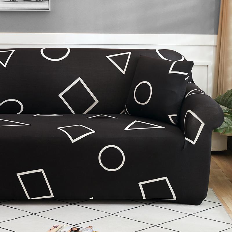 Stretch Stripes Sofa Slipcover Elastic Sofa Cover for Living Room Non Slip Furniture Protector for Pets Soft with Elastic Bottom