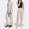Adidas Solid Color Straight-Leg Loose Sports Pants Unisex Bottoms Brown HY2693