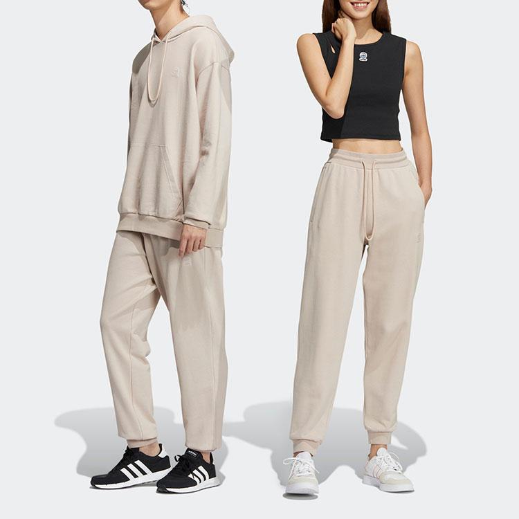 Adidas Solid Color Straight-Leg Loose Sports Pants Unisex Bottoms Brown HY2693