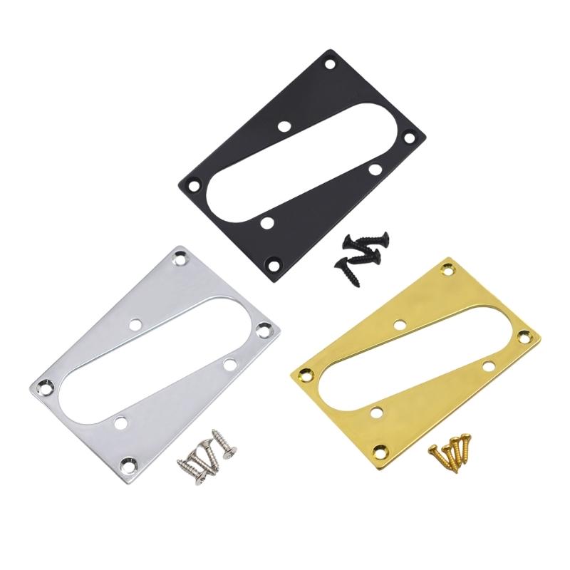Durability Chrome Plated Pickup Mounting Bracket 4 Stainless Steel Screws Compatible With Guitar Bridge Pickups