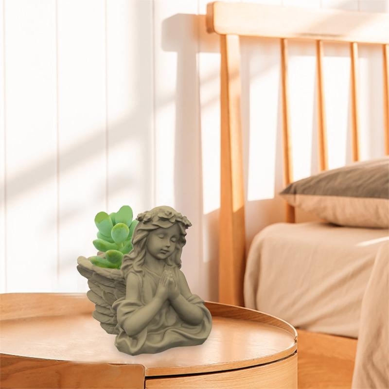 Sukkulenten Blumentopf Harz Silikonform Geeignet für DIY Garten Beton Blumentopf Stifthalter Handwerk Heimdekor