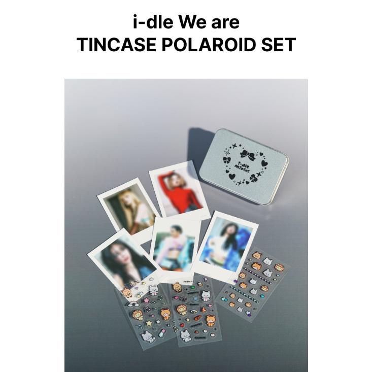 

i-dle Мы POP-UP Магазин Жестяная Коробка Набор Полароидов
