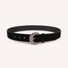 New Retro Deerskin Velvet Belt Autumn and Winter Fashionable Atmosphere Versatile Women's Waistband Carved French Aesthetic Belt