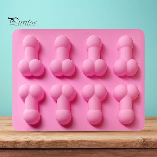 Non Stick Cake Mold Flexible Food Grade Unique Sexy Penis Ice Cube Mold Household Supplies