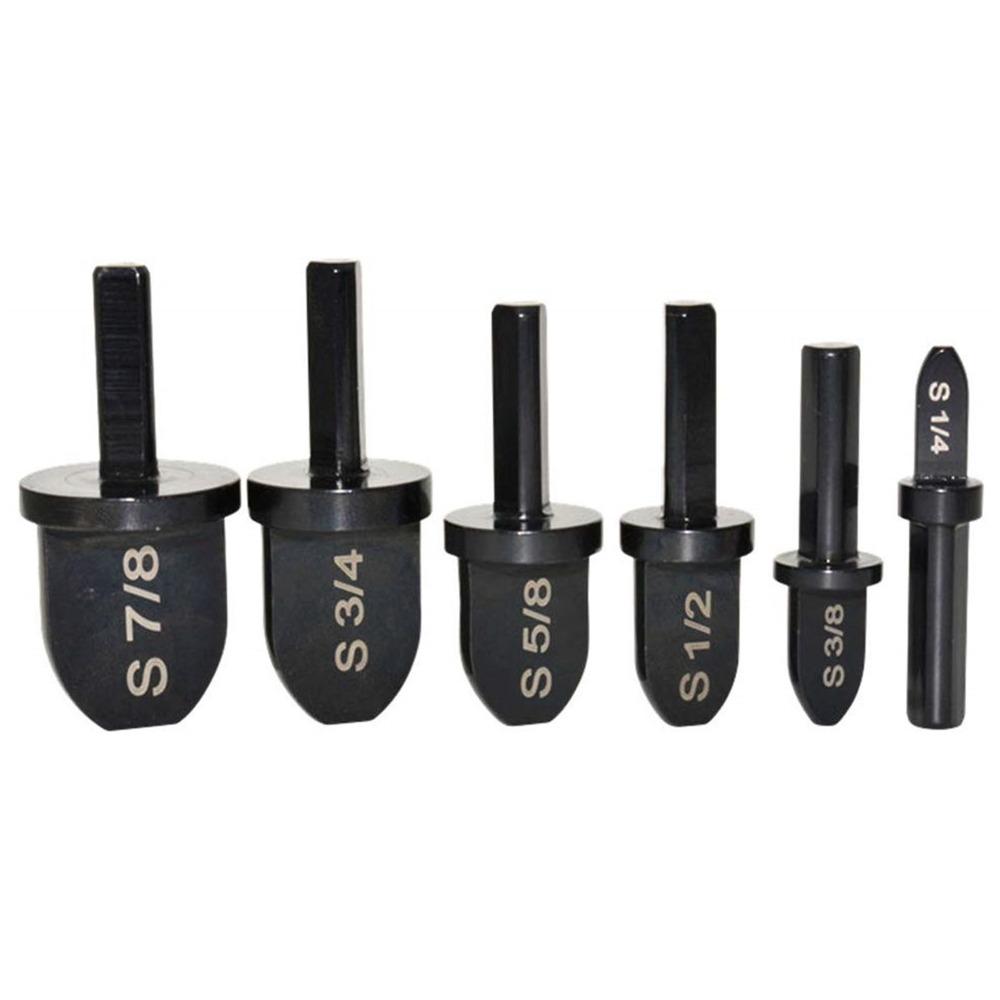6pcs Triangle Shank Tube Expander Bit 6 Piece Set Swaging Drill Bit Set For Air Conditioner
