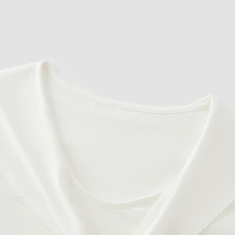 Semir Women's Ruffled Collar Short Sleeve T-Shirt